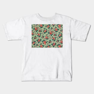 Romantic Floral Pattern Kids T-Shirt